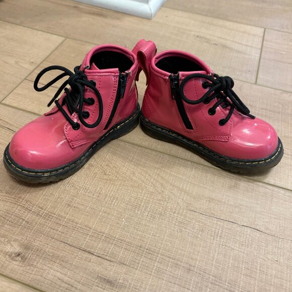 Piper Finn - Bright Pink Toddler Combat Boot - Size 6 - Picture 4 of 5
